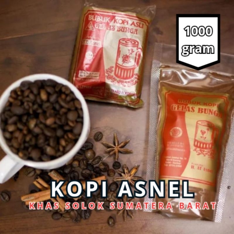 

Kopi Asnel/Kopi Asnel gelas tangkai kualitas premium/khas solok sumatera barat 1 kg