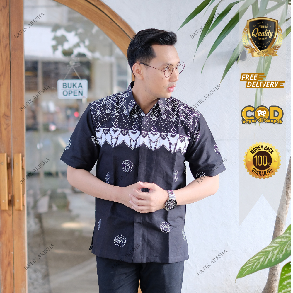 KEMEJA BATIK MODERN / BATIK PRIA FULL FURING / BATIK PRIA PREMIUM / KEMEJA BATIK LENGAN PENDEK / KEM
