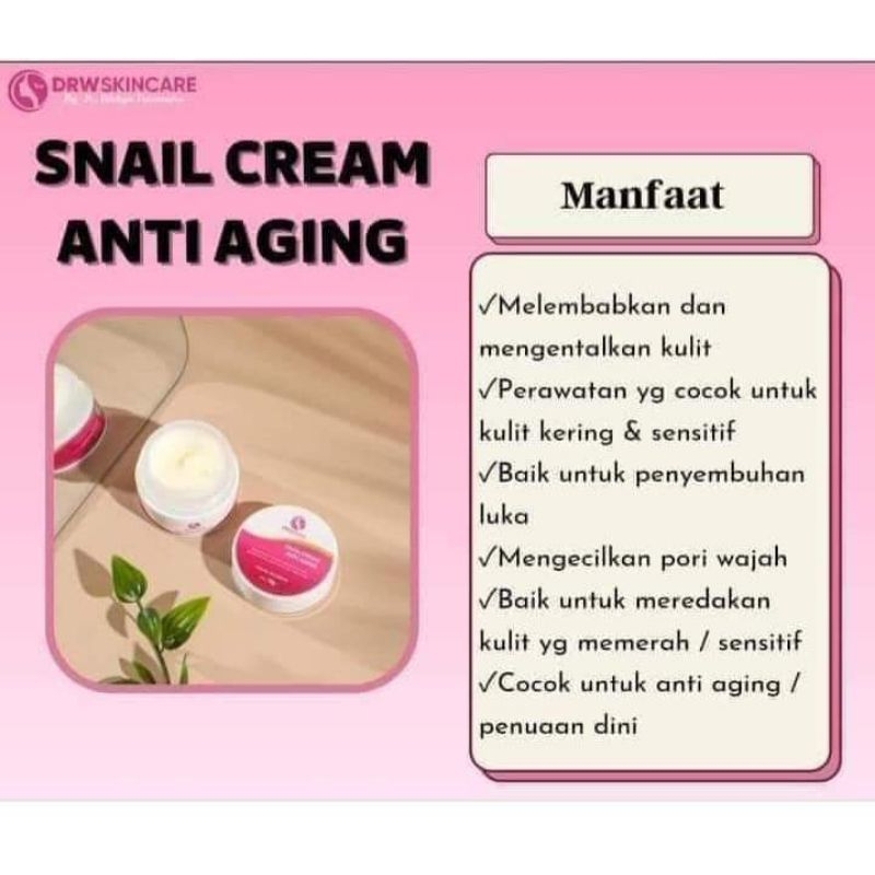 Drw skincare snail cream