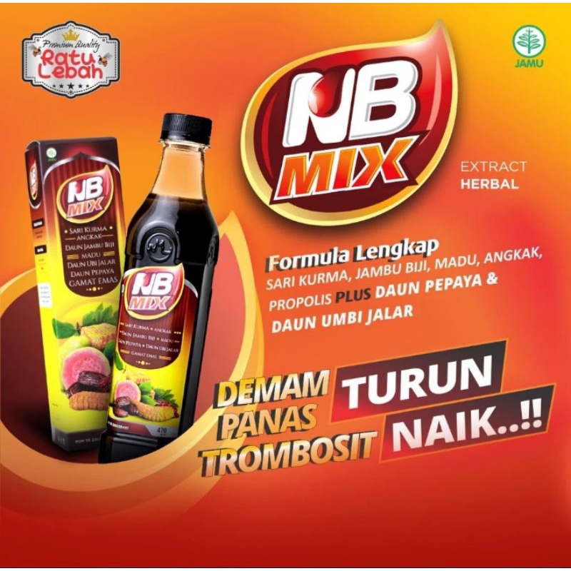 

Madu NB MIX Ratu Lebah Original | Sari Kurma Madu Angkak 470gr