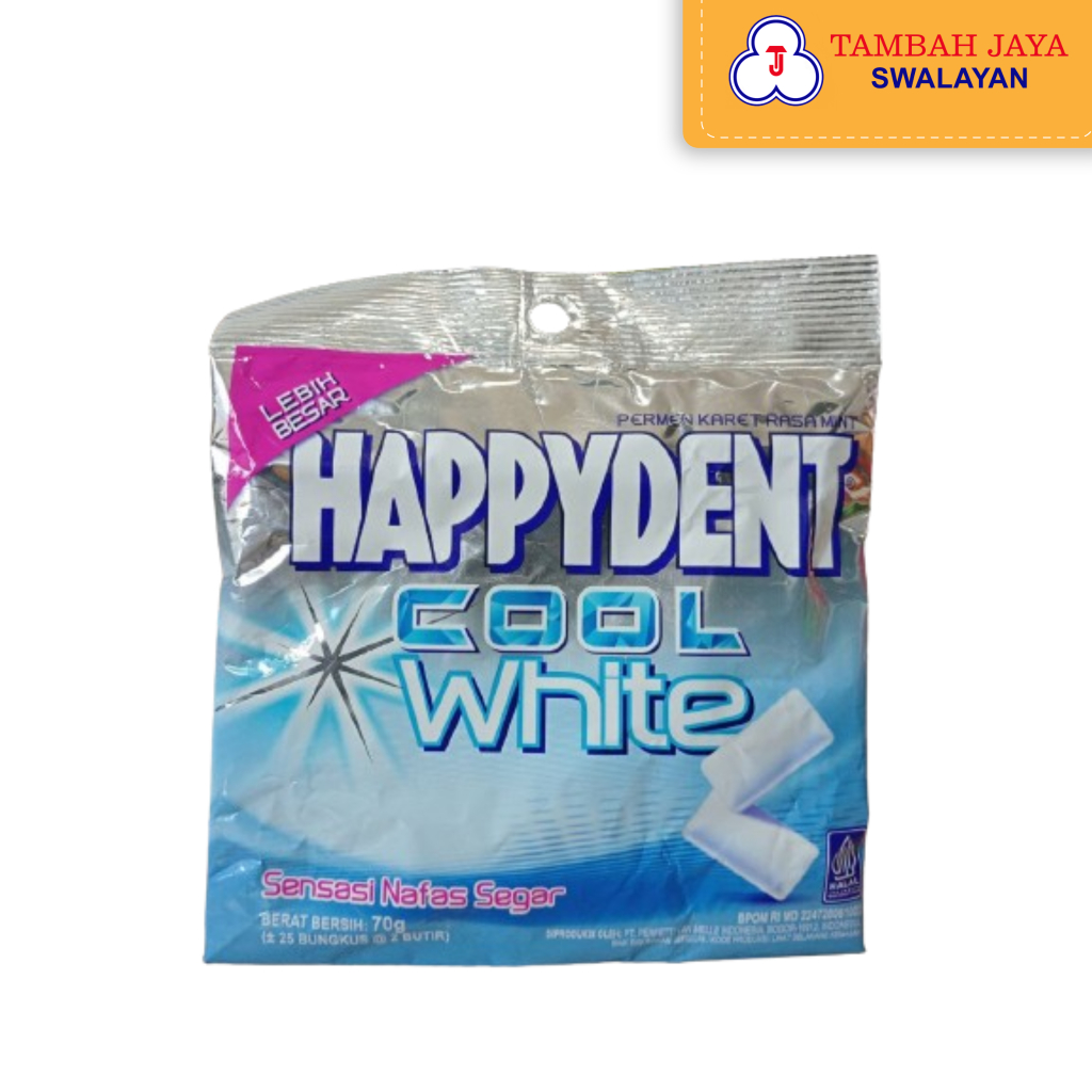 

Permen Karet Rasa Mint Happydent Cool White 70gr