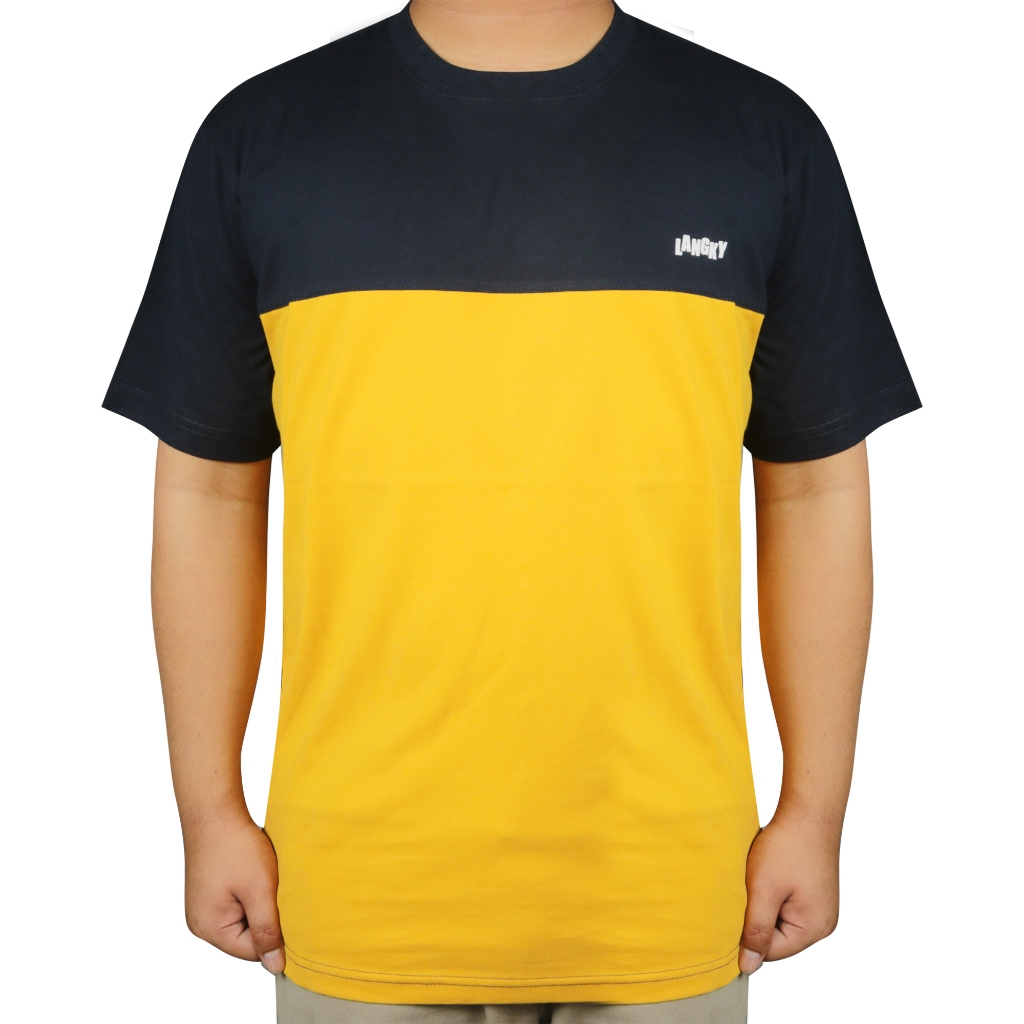 T-Shirt Pria Distro Original Kaos Unisex Hitam Dewasa Langky BWKO WAVE