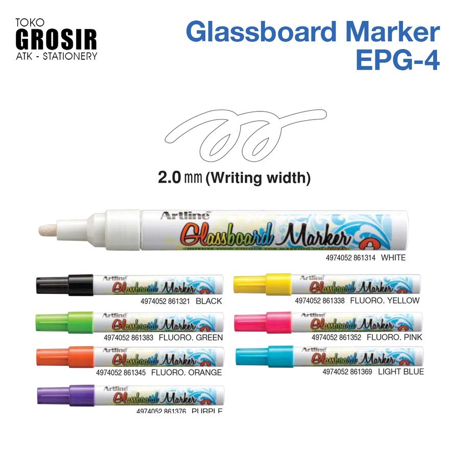 

GROSIR Spidol Glassboard Marker EPG-4