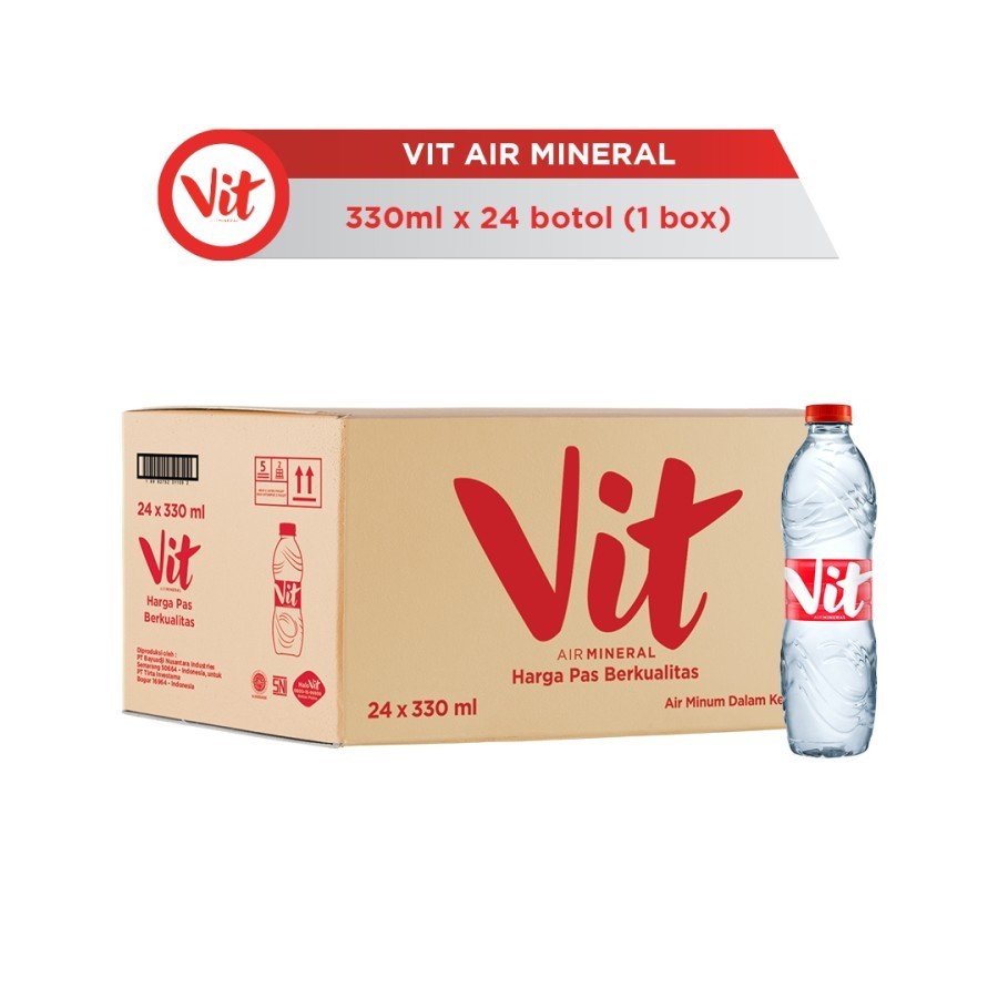 

VIT Air Mineral 330ml x 24 botol (1 box)