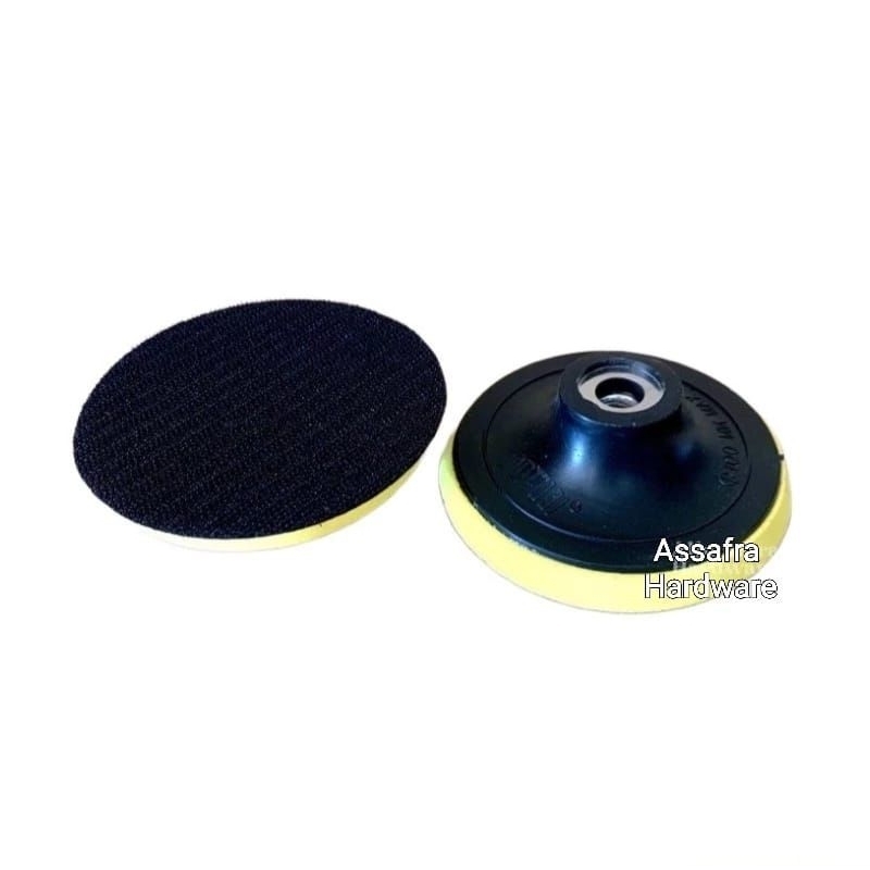 Tatakan Amplas | Dudukan Amplas Velcro Polishing Pad 4 Mofuji | Perekat Gerindra Tangan