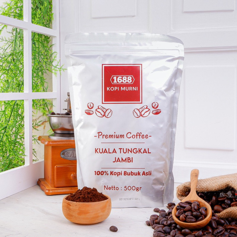 

Bubuk Kopi Robusta Jambi Cap 1688 - 500 gram