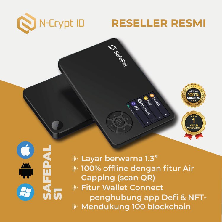 Safepal S1 S 1 Hardware Security Wallet Original Reseller Resmi