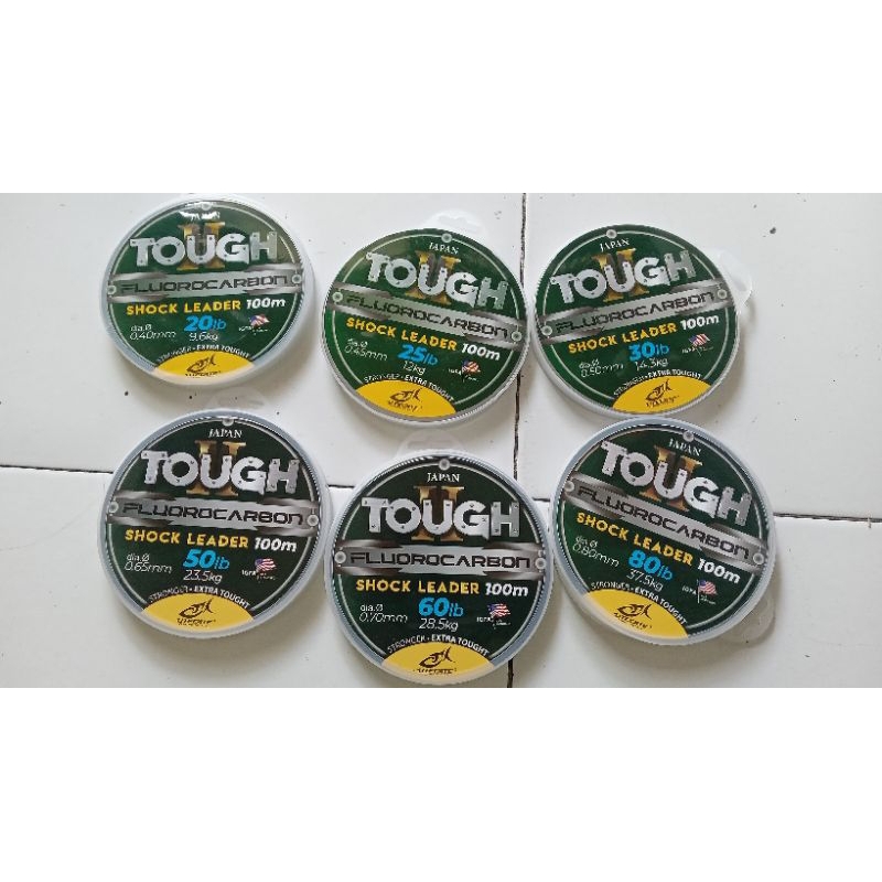 Shock Leader Senar Pancing Utecate Tough Fluorocarbon 100m IGFA Japan