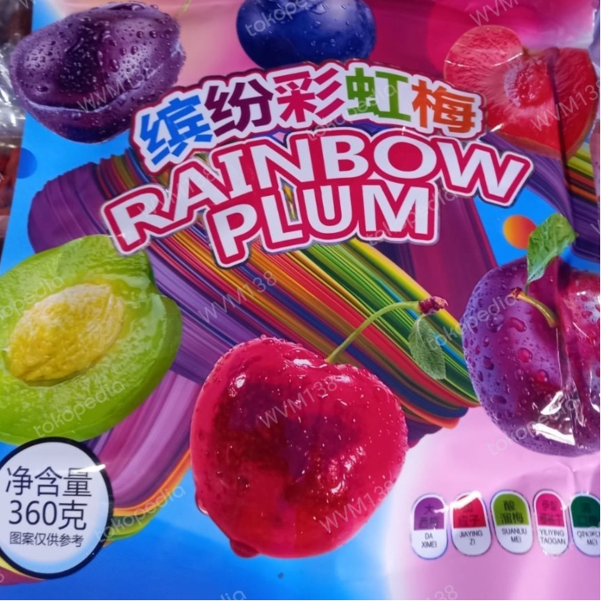 

Manisan buah plum aneka warna RAINBOW PLUM 360g