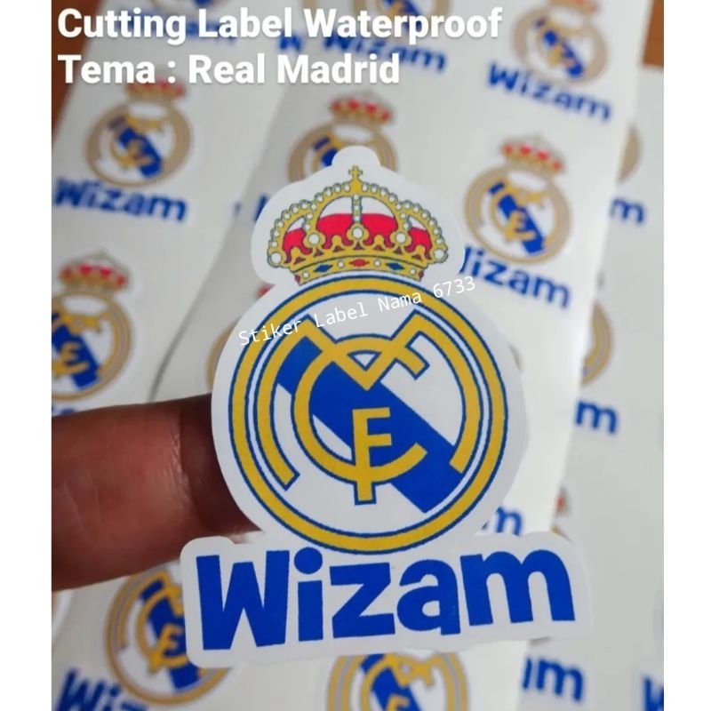 

LOGO REAL MADRID FC ~ CUTTING LABEL WATERPROOF / CUTTING STICKER / CUTTING STIKER / STIKER BOLA / STIKER CLUB BOLA