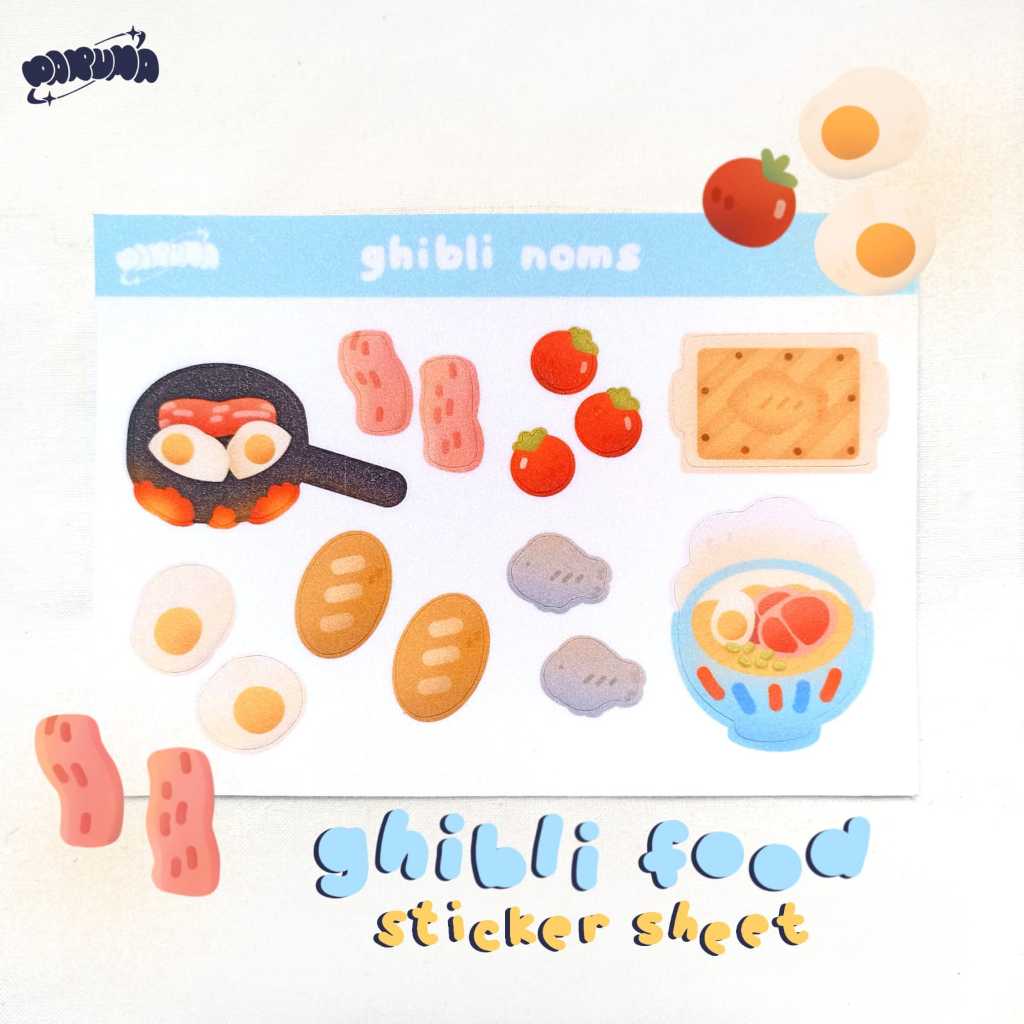 

Daruma.co | Ghibli food Sticker sheets | Fanmerch Studio Ghibli