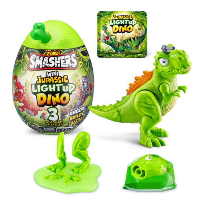 Zuru Smashers Mini Jurassic Light Up Dino Egg Surprise