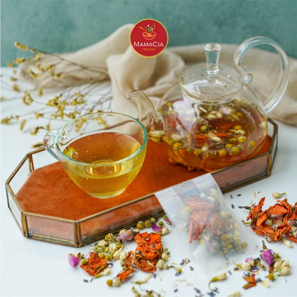 

Floral Tea Infusion Teh Bunga Sachet : Booster Tea Relax Glowing Womb Detox Beauty Sleeping Tea