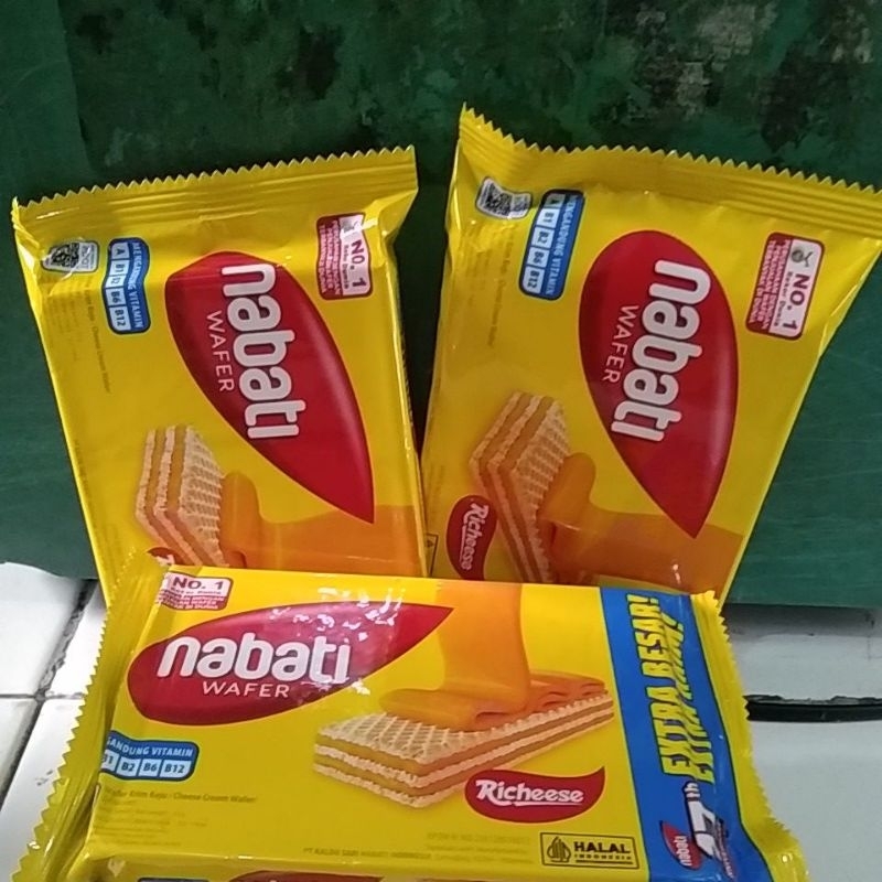 

Paket Richeese Wafer Nabati rasa keju