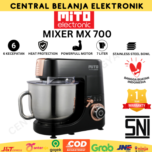 MITO STAND MIXER MX 700 7 LITER / MITO MIXER MX700 / MIXER MITO / PENGADUK ADONAN | MITO