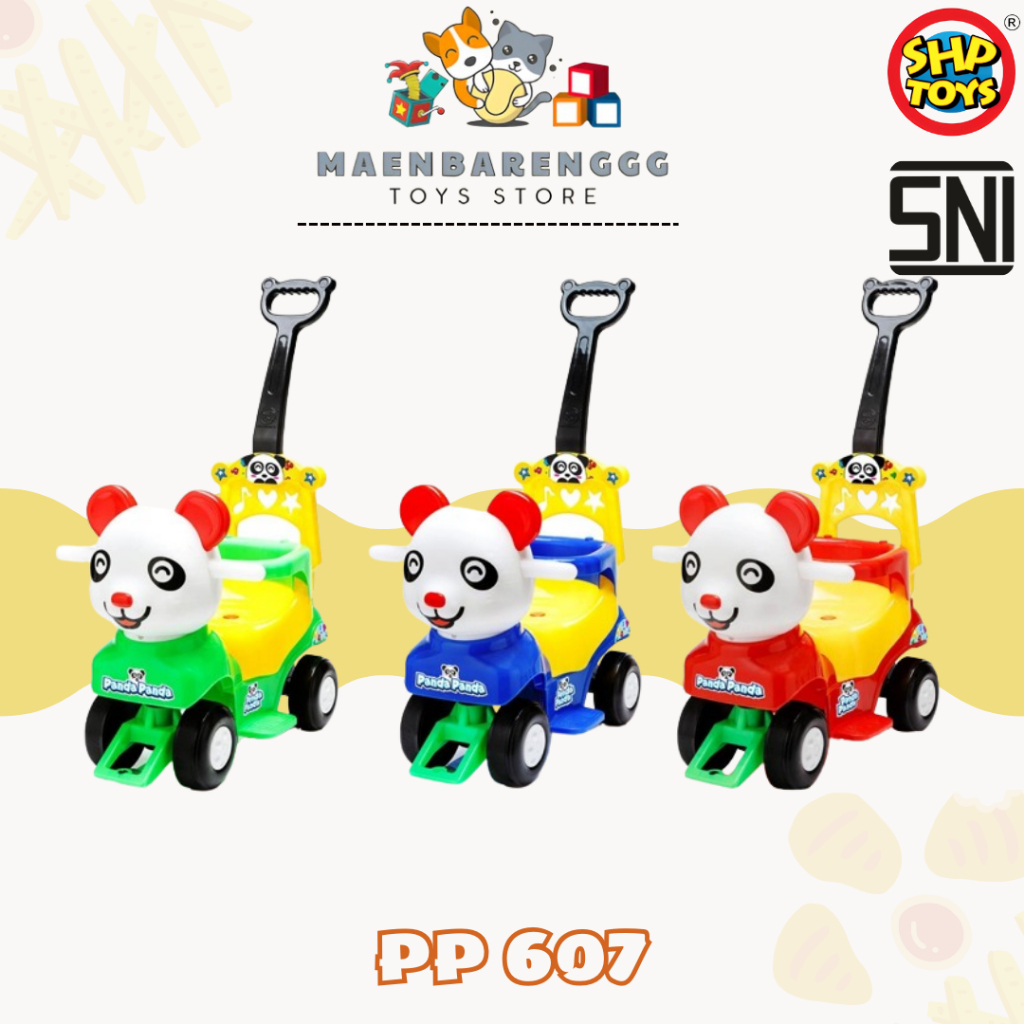 Mainan Anak Mobil Mobilan Tolocar duduk dorong Panda PP 607 - SHP Toys main keren bagus lucu