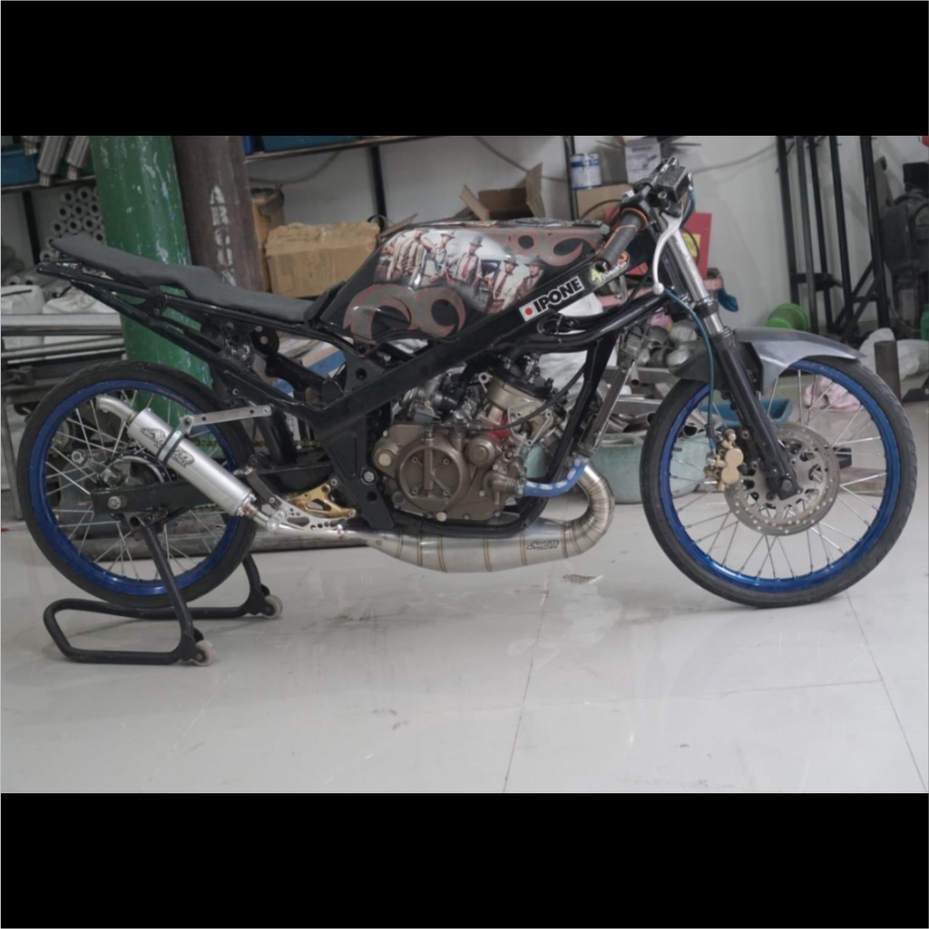 Knalpot ABRT20 Ninja R/SS Frame Standar 155 Stainles ORIGINAL PABRIK ABRT20