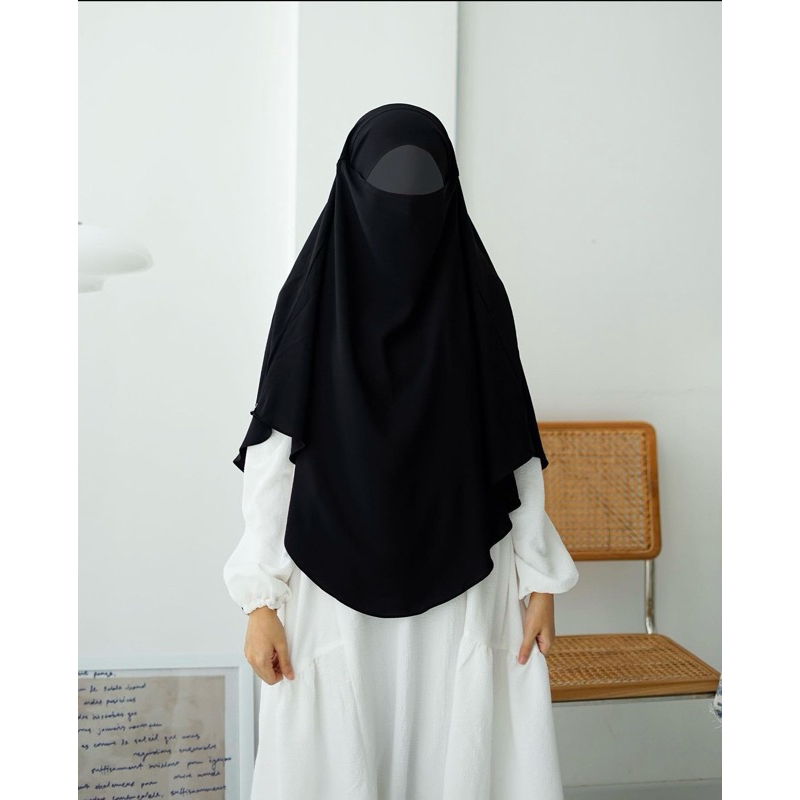 PRELOVED FK REGULER AQSA MODESTWEAR BLACK MAZEN