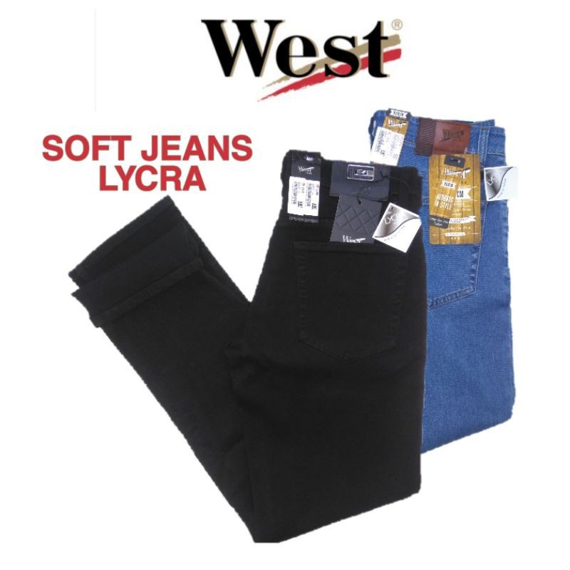 West Jeans Slimfit Original / Celana Soft Jeans pria / CAHAYA BINTARO