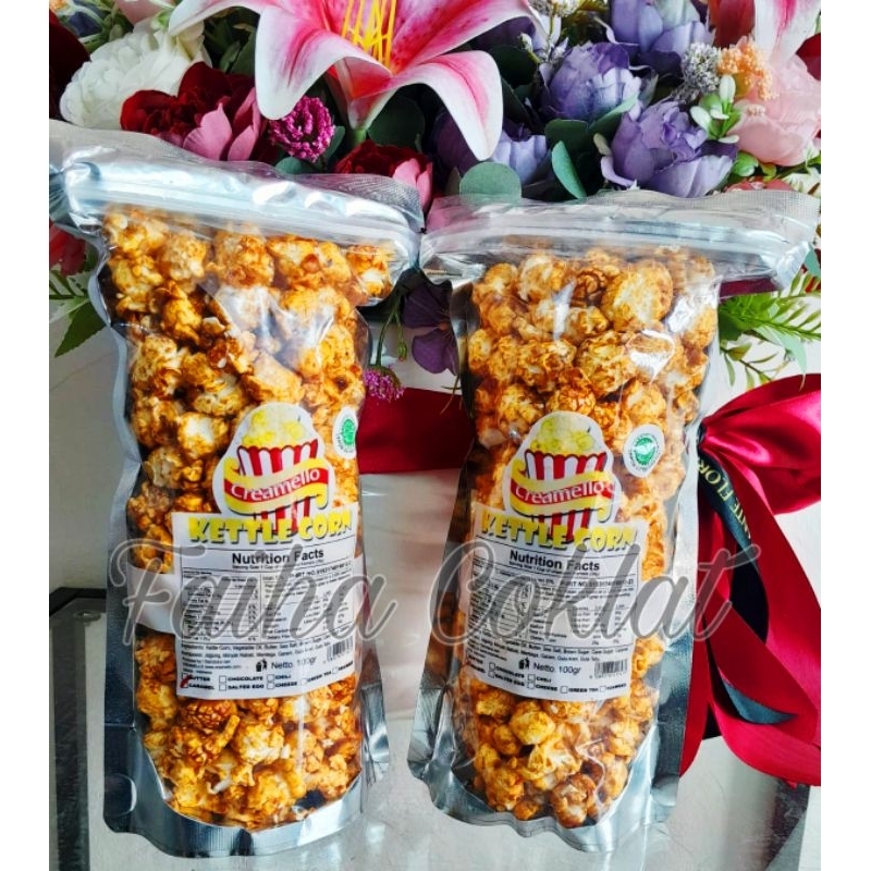 

Snack Popcorn Pop Corn Creamello Ready Aneka Rasa 100gr Kettlecorn Faiha Coklat