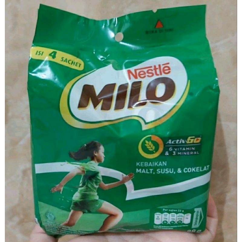 

MILO Activ-Go Susu Cokelat 4x22gr