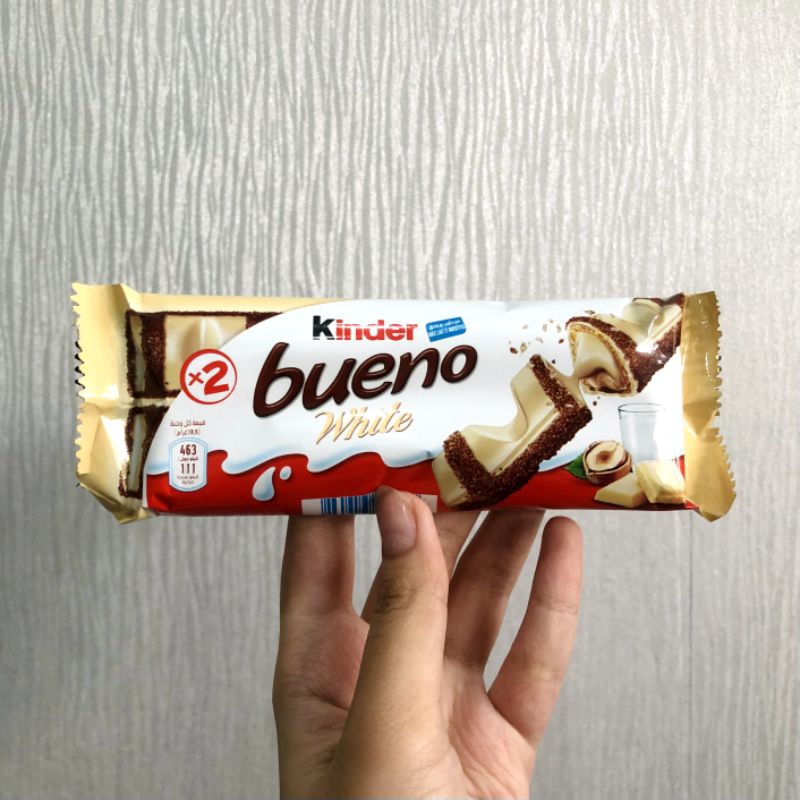 kinder coklat kinder bueno white isi 2finger joy cereal country cards kinder impor arab