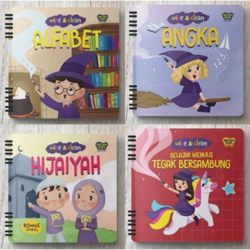

wipe & clean by amazing/buku edukasi anak