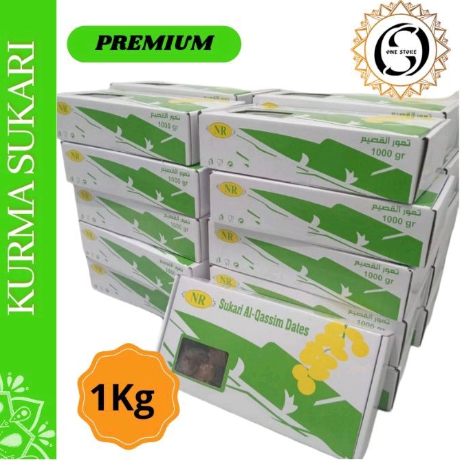 

Kurma Sukari Premium AL Qassem kemasan 1kg