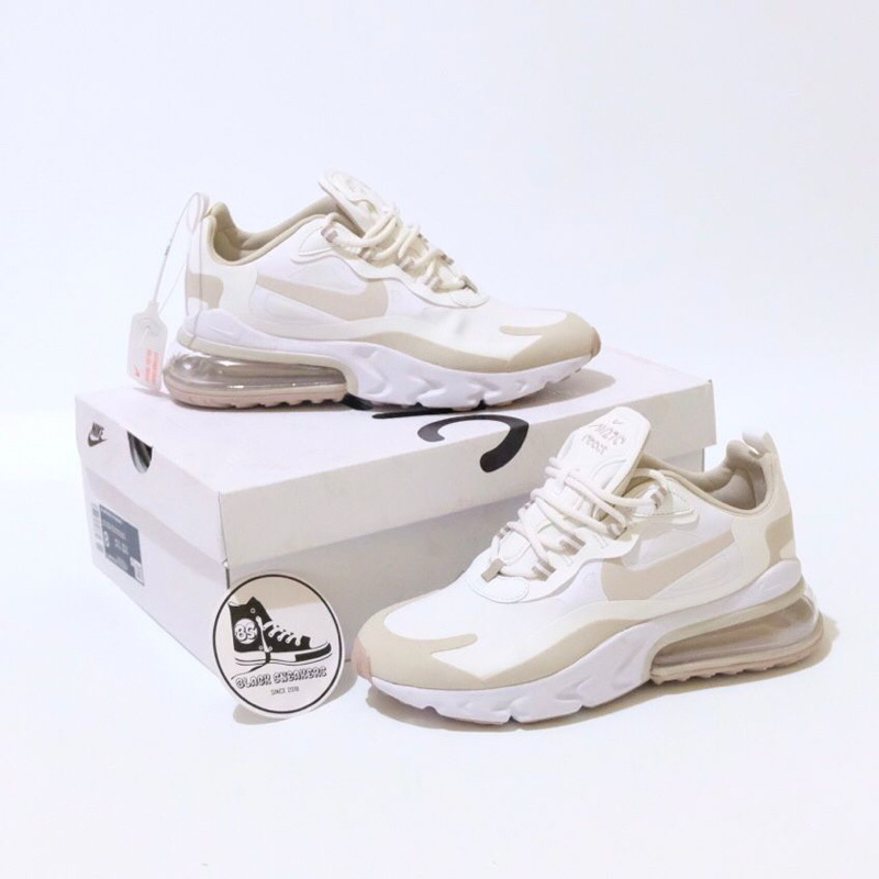 Nike air max 270 react summit white orewood brown