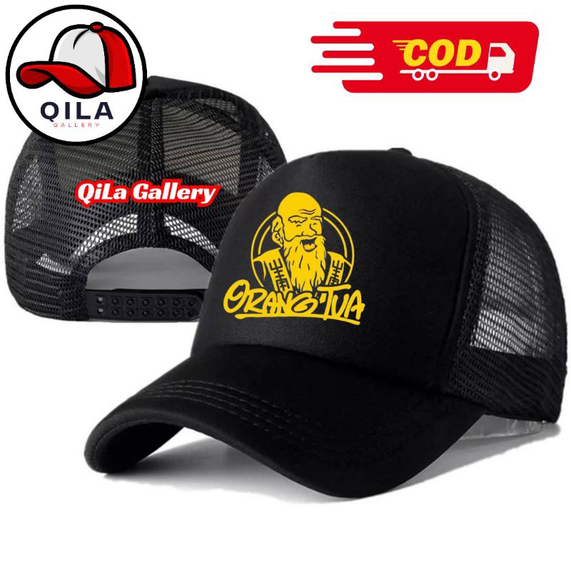QiLa Gallery Topi Trucker ORANG TUA - Topi Distro ORANG TUA Logo - Topi ORANG TUA Premium - Topi Pri