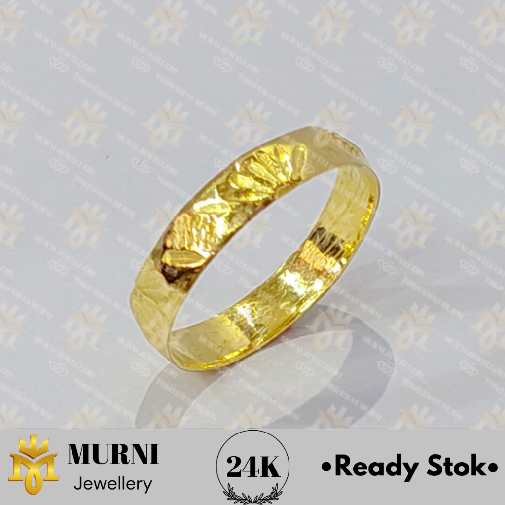 Cincin Emas 24K Asli Model Kembang Kipas - Toko Emas Murni