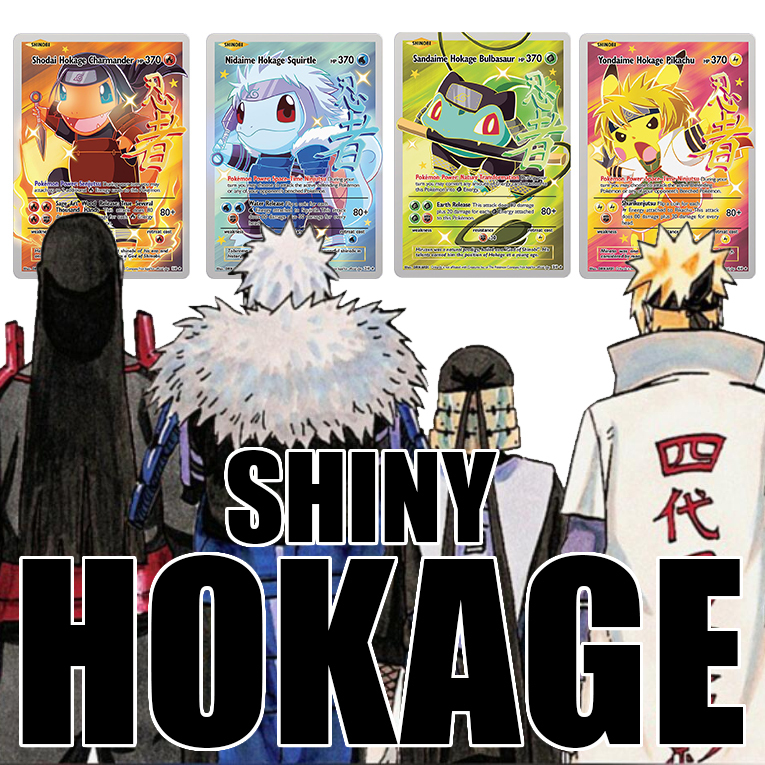 KARTU POKEMON TCG HOLOGRAM SPECIAL STARTER HOKAGE (SHINY)