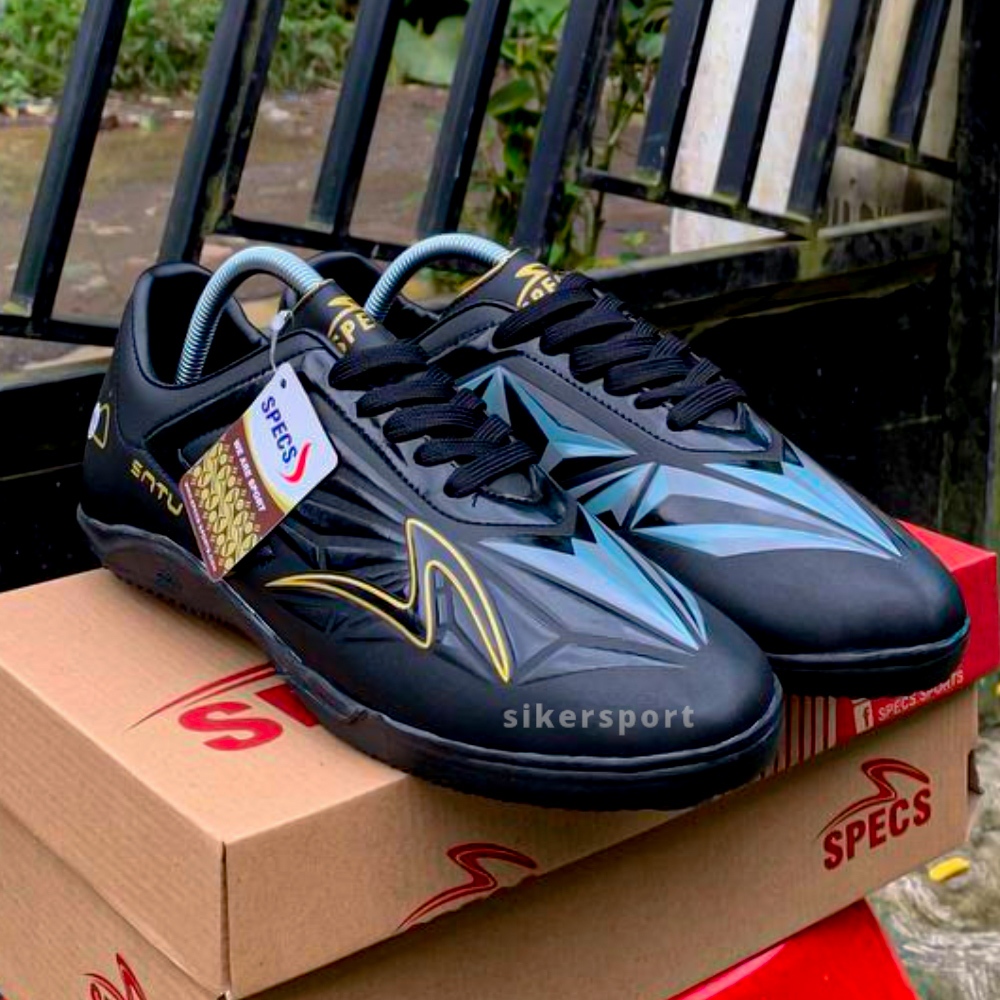 Specs Accelerator Sepatu Futsal Specs Accelerator Satu PRO IN Hitam Gold
