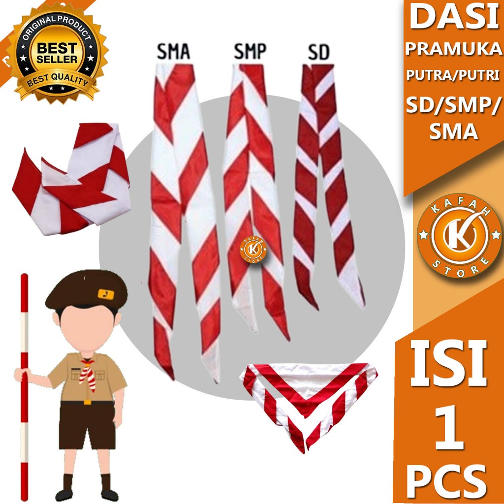 DASI/KACU PRAMUKA PUTRA PUTRI SD/SMP/SMA kafah store