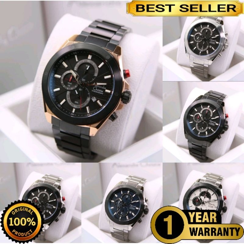 ALEXANDRE CHRISTIE AC 6674 AC6674MC PRIA ORIGINAL GARANSI 1 TAHUN
