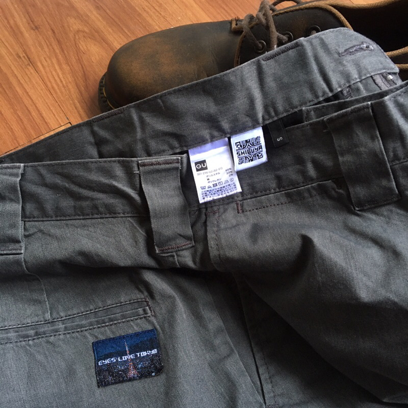 GU UNIQLO X SHIBUYA CHINOPANTS GRAY