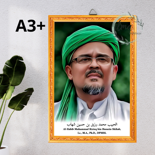 Al-Habib Muhammad Rizieq bin Hussein Shihab, Lc., M.A., Ph.D., DPMSS./Foto Habib & Ulama /Pajangan D