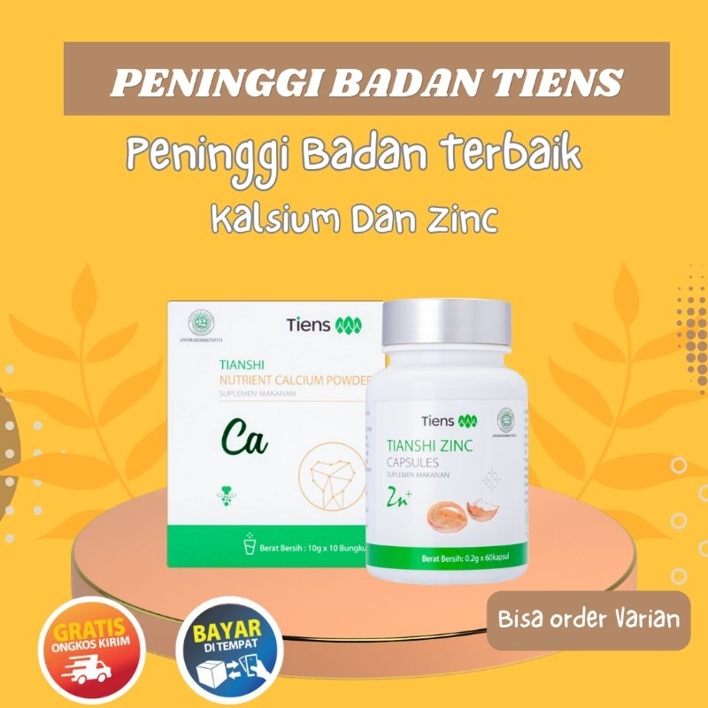 Peninggi Badan Tiens / Kalsium Tiens / Zinc Tiens - Peninggi Badan Terbaik