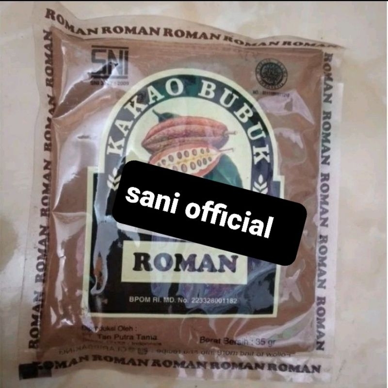 

kakao bubuk roman 35gr sachet coklat bubuk roman cokelat powder