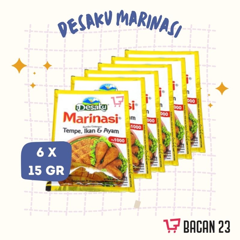 

Desaku Marinasi (Tempe Ikan Ayam) (6 x 15gr) / Bumbu Gorengan