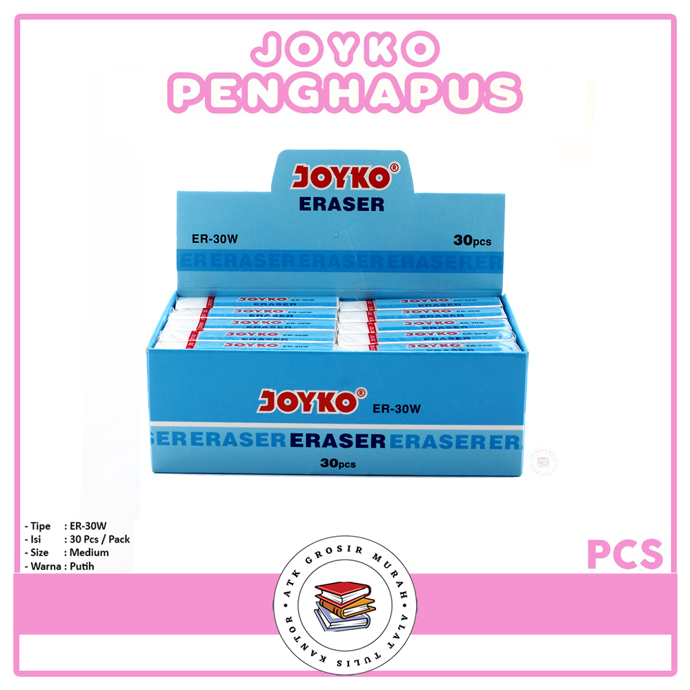 

JOYKO - Penghapus Putih Sedang ER-30W -Pcs