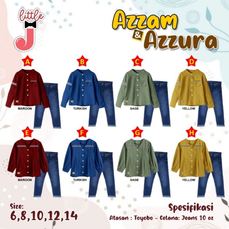 Open PO (PO) | AZZAM & AZZURA by LITTLE J | Baju Couple