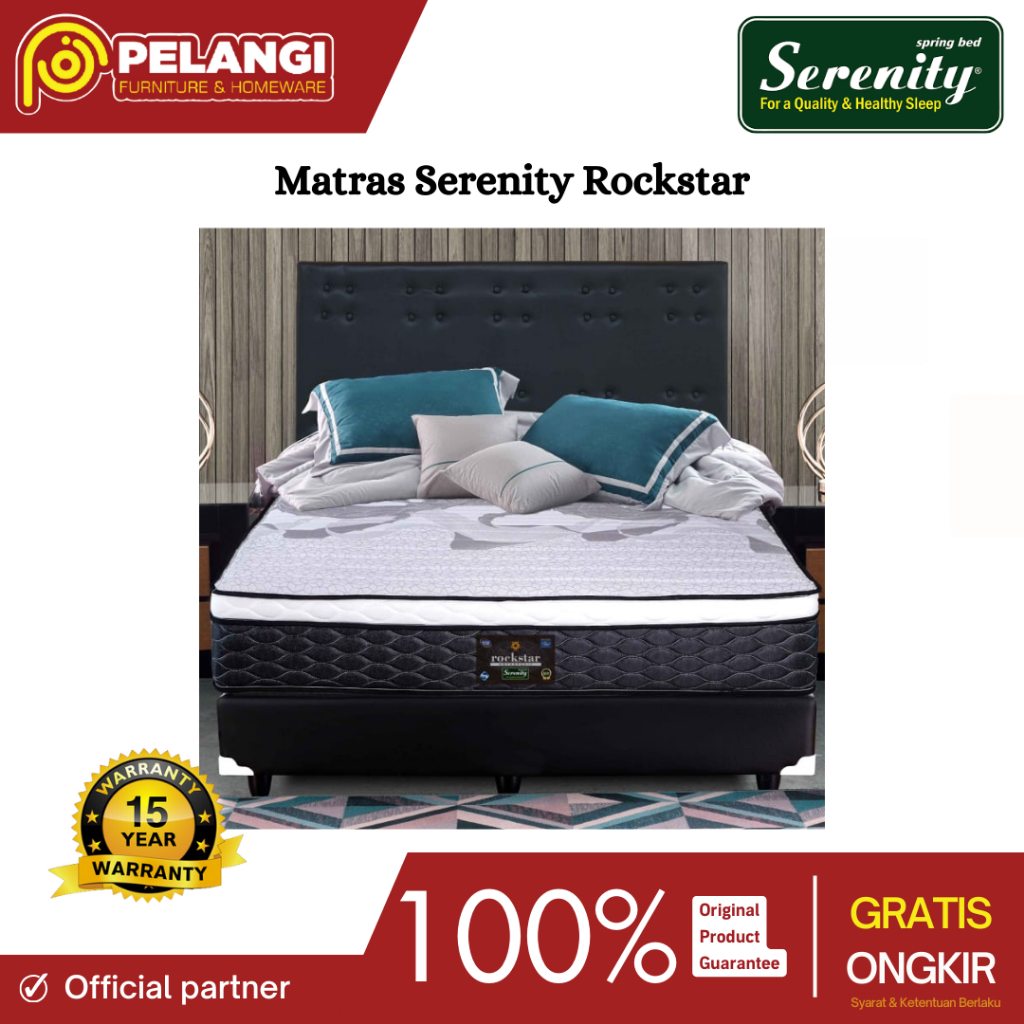 Serenity Rockstar | Serenity Rockstar | Kasur Serenity | Matras Kasur | Kasur Busa | Tempat Tidur