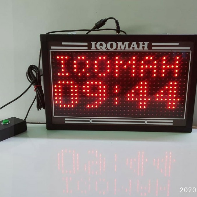 [PROMO] Jam Timer Adzan Azan Iqomah Counter  | Display Led Waktu Sholat Digital Musholla | Jam Dindi
