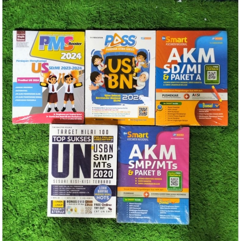 ORIGINAL BUKU PMS PEMANTAPAN MATERI DAN SOAL-SOAL US USBN UNAS 2024 PASS USBN AKM SD/MI PAKET A PAKE