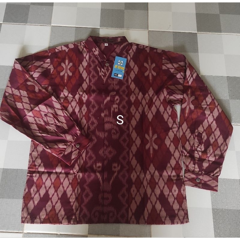 BAJU KOKO ATLAS LENGAN PANJANG