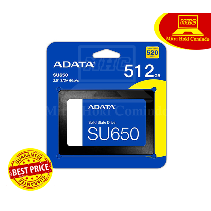 SSD INTERNAL LAPTOP PC 512GB ADATA SSD SATA ADATA 512GB SU650