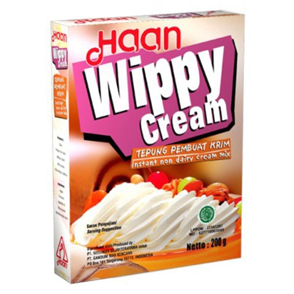 

Haan Wippy Cream 200 Gram | BPOM RI ✅