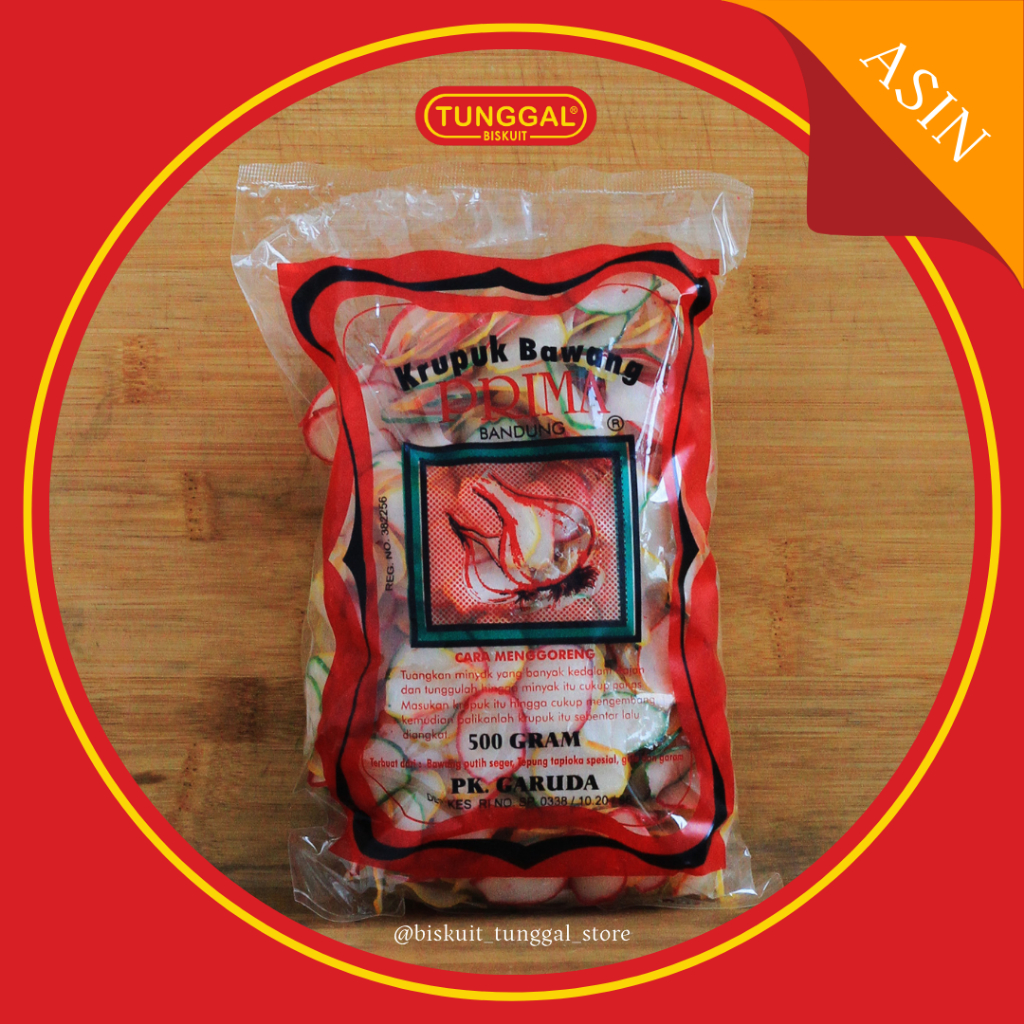 

Kerupuk Bawang Prima (Mentah) 500gr