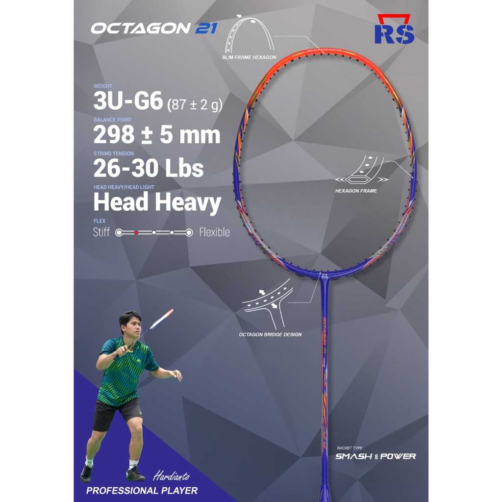 Raket Badminton RS Octagon 21 Prof